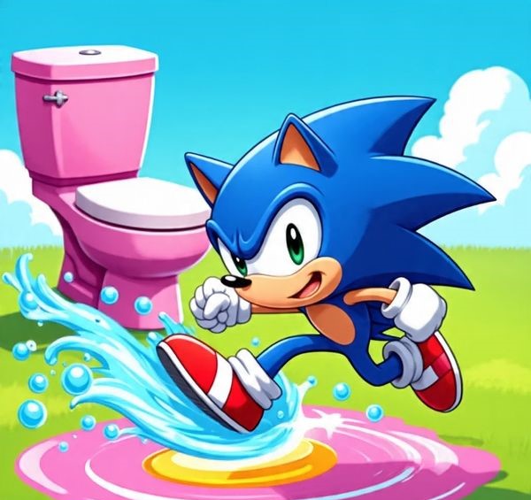 Sonic Rush Toilet
